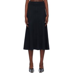 arch4 Navy Allison Cashmere Midi Skirt  - Navy - Size: Small - female