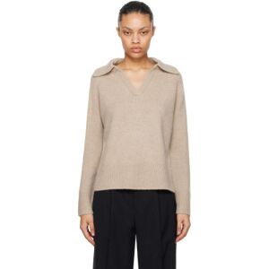 arch4 Taupe Jenna Cashmere Sweater  - Taupe Marl - Size: Medium - female