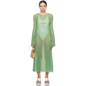 Stella McCartney Green Airy Maxi Dress  - 3100 GREEN - Size: 2X-Small - female