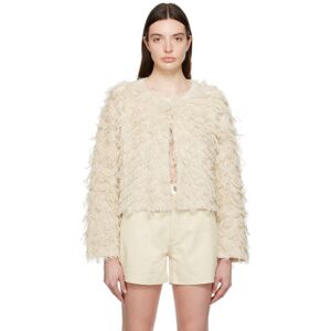 Stella McCartney Beige Fringe Jacket  - 9500 Natural - Size: Medium - female