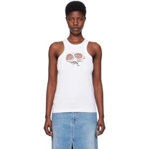 Stella McCartney White Crochet Cutout Tank Top  - 9000 PURE WHITE - Size: 2X-Small - female