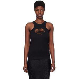 Stella McCartney Black Crochet Cutout Tank Top  - 1000 BLACK - Size: Extra Small - female