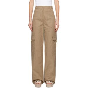 Valentino Beige Cargo Pocket Trousers  - 0BG Beige - Size: IT 40 - female