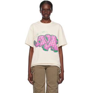 Story mfg. Beige Grateful T-Shirt  - Ecru Ele - Size: Extra Small - female