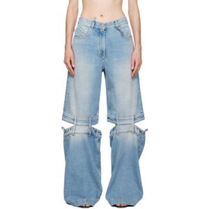 The Attico Blue Long Jeans  - 024 Sky Blue - Size: WAIST US 32 - female