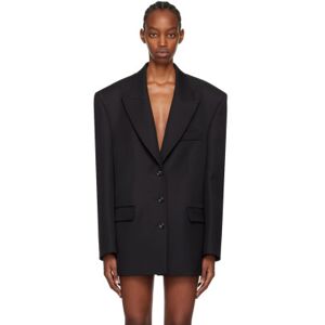 Magda Butrym Black Peaked Lapel Blazer  - Black - Size: FR 40 - female