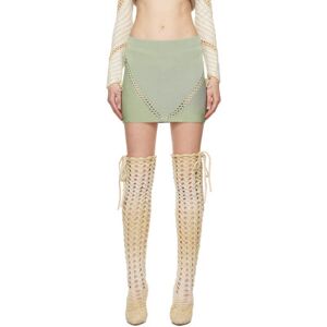 Isa Boulder SSENSE Exclusive Green Versatile Miniskirt  - Mint - Size: Large - female