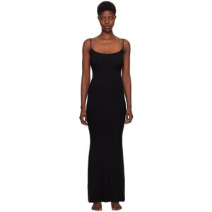 SKIMS Black Soft Lounge Long Slip Maxi Dress  - Onyx - Size: Small - female