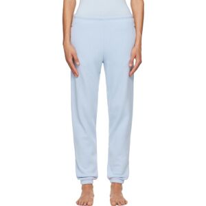 SKIMS Blue Cotton Fleece Classic Jogger Lounge Pants  - Periwinkle - Size: Large - female
