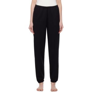 SKIMS Black Cotton Fleece Classic Jogger Lounge Pants  - Onyx - Size: 2X-Large - female