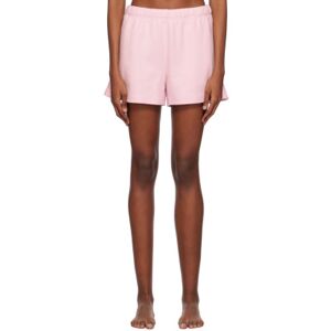 SKIMS Pink Cotton Fleece Classic Shorts  - Cherry Blossom - Size: Extra Large - female