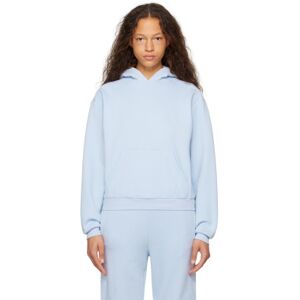 SKIMS Blue Cotton Fleece Classic Hoodie  - Periwinkle - Size: Medium - female