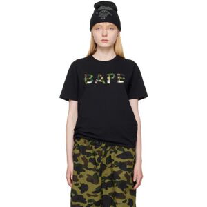 BAPE Black Abc Camo Glitter T-Shirt  - Black X Green - Size: Extra Small - female