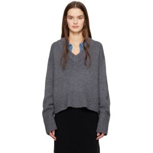 LISA YANG Gray 'The Aletta' Sweater  - GR Graphite - Size: 0 - female