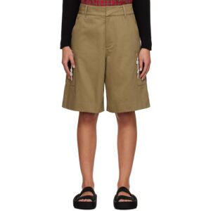 DARKPARK Khaki Nina Cargo Shorts  - Military Green - Size: IT 46 - female