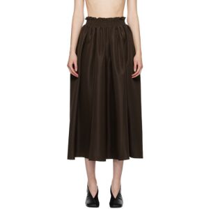 Kika Vargas Brown Nicky Maxi Skirt  - CHOCOLATE - Size: Small - female