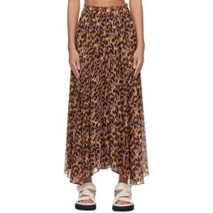 Isabel Marant Etoile Brown & Purple Veronique Maxi Skirt  - 10OE OCHRE - Size: FR 42 - female