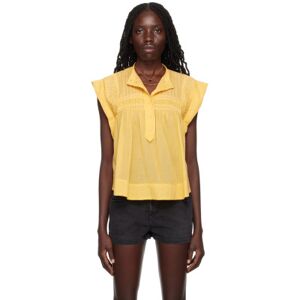 Isabel Marant Etoile Yellow Leaza Blouse  - 23SU SUNLIGHT - Size: FR 42 - female