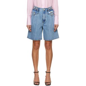 KIMHĒKIM Blue Two Pocket Denim Shorts  - SKY BLUE - Size: WAIST US 27 - female