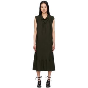 LEMAIRE Brown Foulard Midi Dress  - BR507 Dark Espresso - Size: FR 34 - female