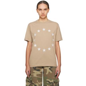 Études Beige Wonder Europa T-Shirt  - Sand - Size: Extra Small - female