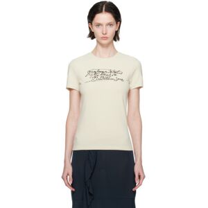 Paloma Wool Beige Aquila T-Shirt  - C/620 Ecru - Size: Extra Small - female