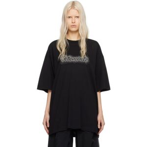 VETEMENTS Black Stud T-Shirt  - BLACK - Size: Large - female