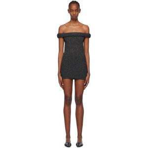 TOTEME Black Roll Minidress  - 001 BLACK - Size: Extra Small - female