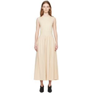 TOTEME Beige Sleeveless Midi Dress  - 087 PEARL - Size: Medium - female