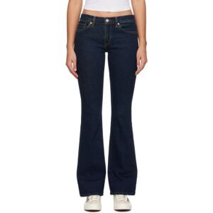 Re/Done Blue Baby Boot Jeans  - Tinty Rinse - Size: WAIST US 29 - female