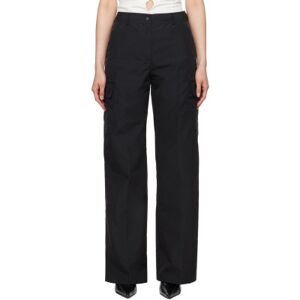 OUR LEGACY Black Alloy Trousers  - Black Grace Nylon - Size: DK 34 - female