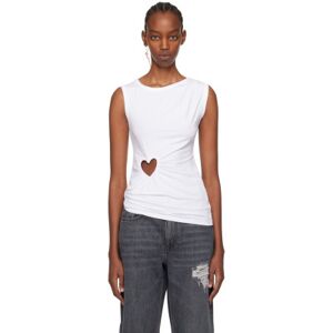 AMBUSH White Heart Shape Tank Top  - White - Size: Extra Small - female