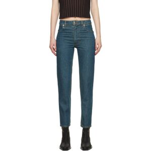 Eckhaus Latta Blue Straight-Leg Jeans  - New Blue - Size: WAIST US 32 - female