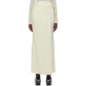 Nanushka Green Macea Maxi Skirt  - White Wax - Size: Large - female