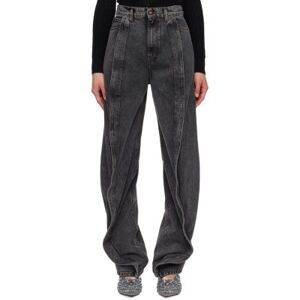 Pro-Ject Y/Project Black Banana Jeans  - Vintage Black - Size: WAIST US 32 - female