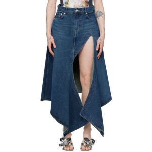 Pro-Ject Y/Project Blue Cut Out Denim Midi Skirt  - Vintage Blue - Size: Small - female