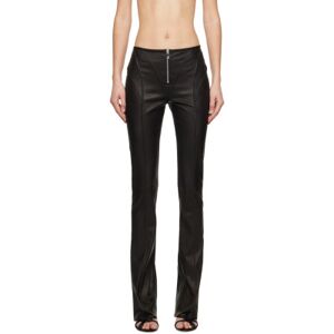Blumarine Black Paneled Leather Pants  - N0990 NERO - Size: IT 40 - female