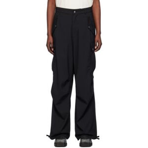 Rhude Black Cargo Pocket Trousers  - 0372 Black - Size: Large - female