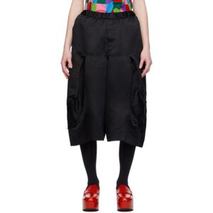 Black Comme des Garçons Black Wide-Leg Shorts  - 1 Black - Size: Extra Small - female