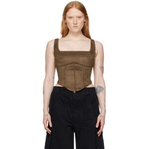 MISBHV SSENSE Exclusive Brown Lara Tank Top  - Brown - Size: Small - female