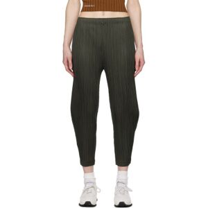 PLEATS PLEASE ISSEY MIYAKE Khaki Thicker Bottoms 2 Trousers  - 65 Khaki - Size: 3 - female