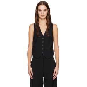 Matteau Black Tailored Vest  - Black - Size: 1 - female