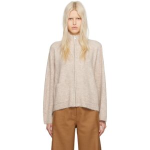 Holzweiler Beige Tine Fluffy Cardigan  - 1002 Sand - Size: Extra Small - female