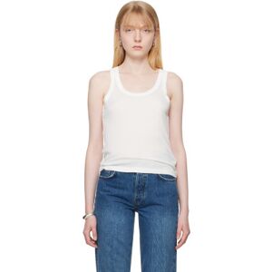 ANINE BING Off-White Brine Tank Top  - Off White - Size: Extra Small - female