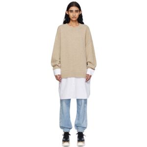 Stella McCartney Beige Shirting Sweater  - 2505 BEIGE - Size: Small - female