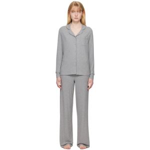 SKIMS Gray Soft Lounge Sleep Set  - Heather Gray - Size: Medium - female