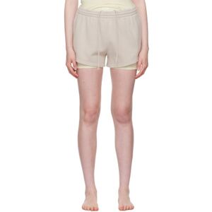 SKIMS Taupe Cotton Fleece Shorts  - Stone - Size: Small - female