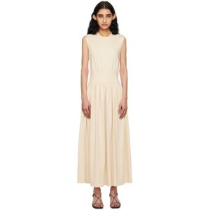 TOTEME Off-White Sleeveless Midi Dress  - 087 PEARL - Size: Extra Small - female