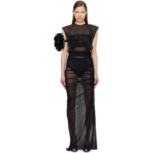 Jean Paul Gaultier Black Open Back Maxi Dress  - 00 Black - Size: Extra Small - female