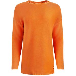 Weird Fish Dalla Knitted Crew Neck Jumper Orangeade Size 10 - Womens